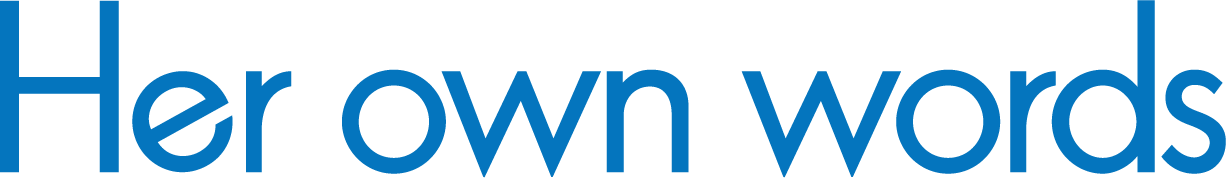 Her Own Words logo